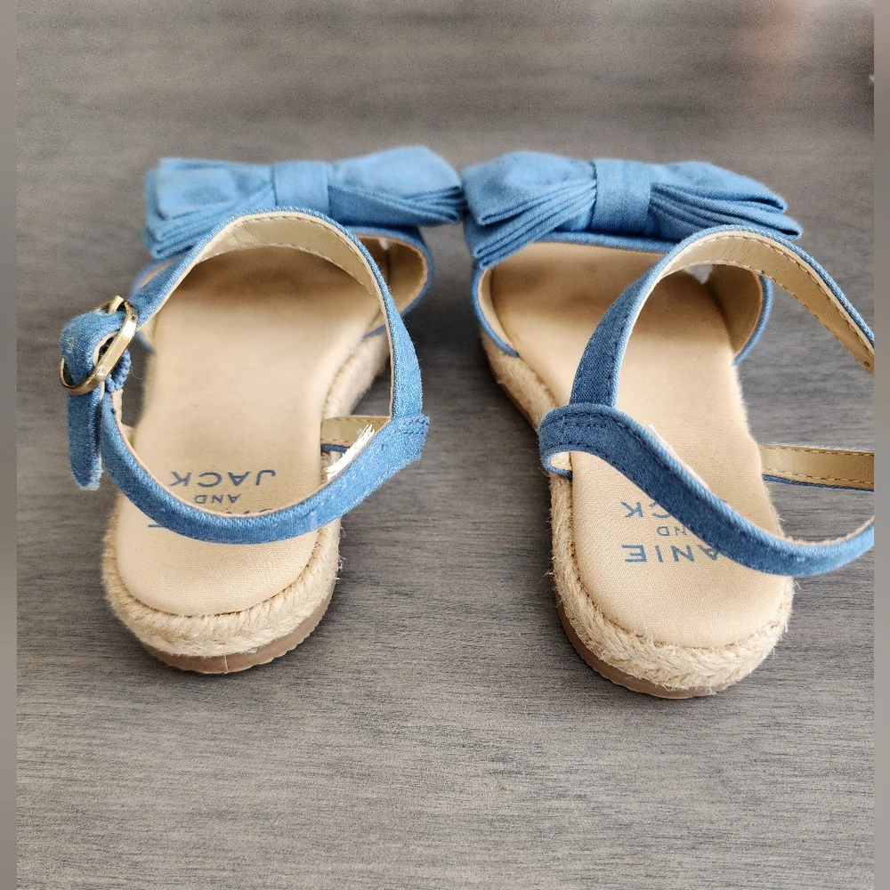 Janie and Jack Toddler Chambray Bow Espadrille - Picture 5 of 10